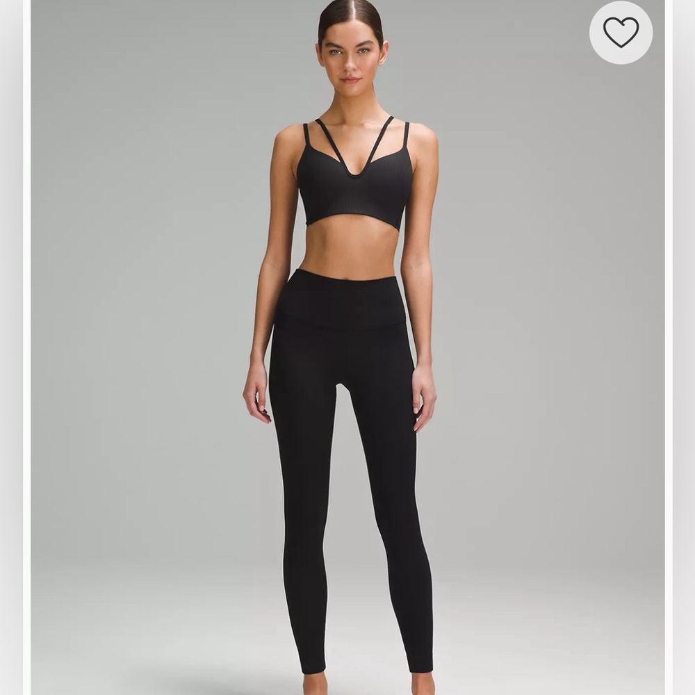 lululemon Align™ High-Rise Ribbed Pant 28" black